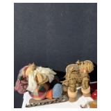 REINDEER AND SANTA, T LIGHT CANDLE HOLDER, ETC.