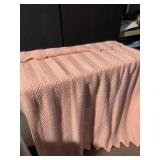 PINK SOFT BLANKET CROCHETED
