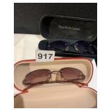 TWO PAIRS RALPH LAUREN POLO SUNGLASSES