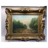 25X21 ORIGINAL OIL PAINTING IN ORNATE FRAME,