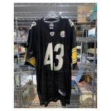REEBOK NFL STEELERS JERSEY 43 POLAMALU, SZ LARGE