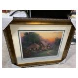 26" X 29" FRAMED PRINT 559/925 SIGNED SERGON