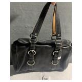 COACH SUPPLE BLACK LEATHER BAG, VERY GOOD