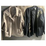 TAN VIVI INTERNATIONAL 2 X JACKET WIDE COLLAR &