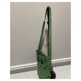 GREEN LEATHER COACH NO 05C-451 BUCKET BAG LIKE