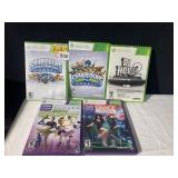 X BOX 360 SKYLANDERS, KINECT SPORTS, DJ HERO II