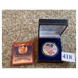 AMERICAN SILVER EAGLE DOLLAR IN FULL COLOR