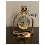 LINDEN CLOCK, METAL DOG