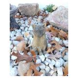 CEMENT SITTING CAT STATUE