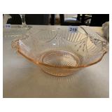 PINK DEPRESSION DOUBLE HANDLE BOWL