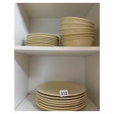 FIESTA DINNER WARE, 8 PLATES, 7 BOWLS, 9 SMALL