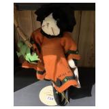 HALLOWEEN CAT FIGURE W/ STAND