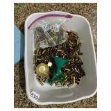 ASSORTED CLEANED BRASS 357 9MM 40 AND FUNNELS