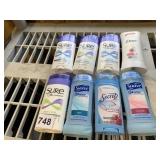 SURE, DOVE, SECRET NEW DEODORANTS