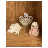 LENOX BOWL, CAT "DREAMING AWAY", I LOVE YOU