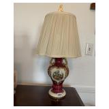LAMP WITH VICTORIAN PEOPLE 24" H