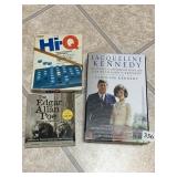 JACQUELINE KENNEDY BOOK, EDGAR ALLAN POE AUDIO,