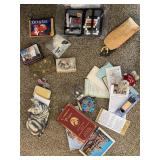 SEWING KITS, PEN KNIFE, RELIGIOUS ITEMS, COMPACT