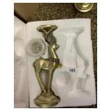 REINDEER W/ CANDLE STAND BATTERY OPERATED