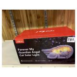 NEW FOREVER MY GUARDIAN ANGEL CAT SOLAR LIGHT NEW