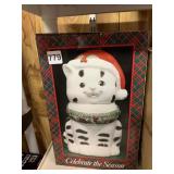 CAT COOKIE JAR IN BOX NEW