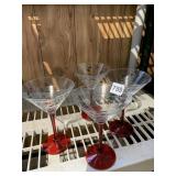 MARTINI GLASSES ETCHED