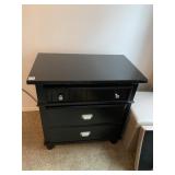NIGHTSTAND BLACK, 28.5 H X 28 W X 17 D