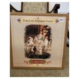 SNOWMAN FAMILY PORCELAIN GRANDEUR NOEL 2001