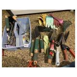 GARDENING TOOLS AND GLOVES