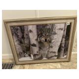 WOLF PRINT 21" H X 27.5" W