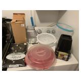 MANDOLIN, TABLECLOTH, BED RISERS, ETC.