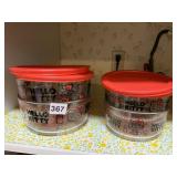 HELLO KITTY STORAGE CONTAINERS