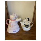 WADE TEA POT CAT ON CHAIR DESIGN, PINK CAT TEA