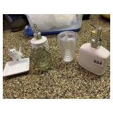 SOAP DISPENSER, CAT DISH ETC.