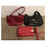 3 PURSES ROSETTI, BUXTON TIGANELLO