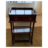 WOODEN STAND, 1 DRAWER, 22 H X 15 W X 11 D