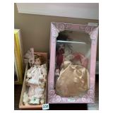 BRADLEY DOLL PORCELAIN FACE 13.5" H IN BOX &