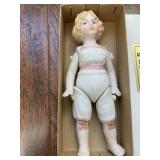 JAPAN BISQUE JOINED DOLL CHEMISE DOLL 4.5" W/ BOX
