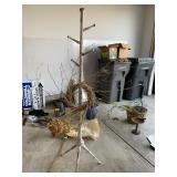 COAT RACK AND TWIG WREATH