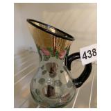MCKENZIE CHILD HAND PAINTED PITCHER 5"
