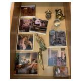 COASTERS, SOLID BRASS MOUSE AND BEAR, SCOTTIE DOG