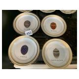 FABERGE 6" W/ GOLD TRIM SET OF 4 16.99 EACH