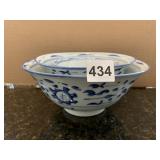 3 NESTING BLUE/WHITE BOWLS