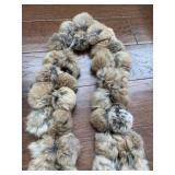 RABBIT FUR SCARF