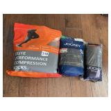 COMPRESSION SOCKS (5) PAIRS LARGE X LARGE BLACK &