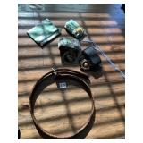 BELTS, ONE LEATHER, DRAWSTRING BAG, MEN