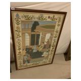 MEN IN THE GARDEN PRINT 45" X 31"