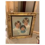 PICTURE FRAME GOLD WOOD FINISH