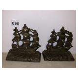 OLD IRONSIDE SHIP BOOKENDS