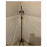 ANTIQUE FLOOR LAMP PULL STRING VERY HEAVY TWISTED